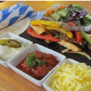 Meat Sizzling fajita platter