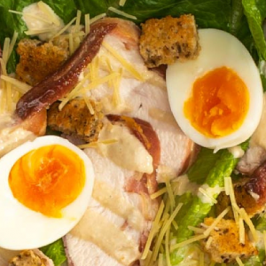 ULTIMATE CHICKEN AND BACON CAESAR SALAD