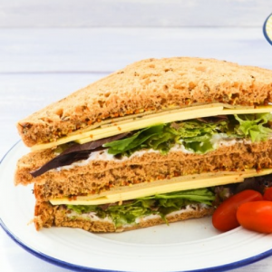 Cheese salad sandwich